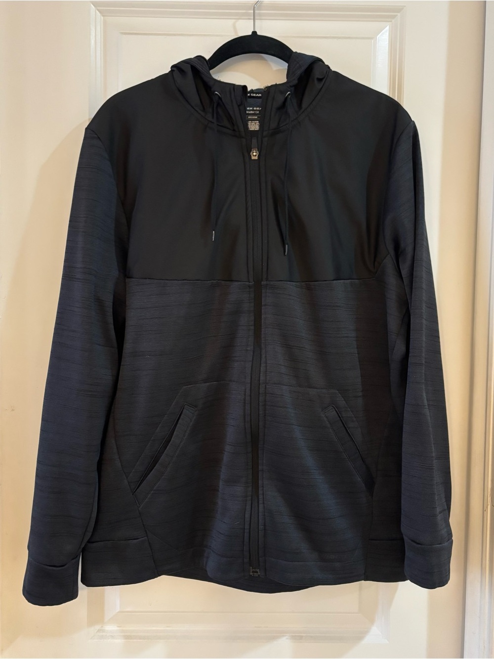 Men's Hooded Full-Zip Jacket - Black